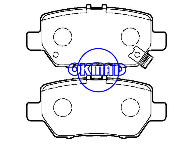 HONDA LEGEND IV brake pad FMSI:D1090-7995 OEM:43022-SJA-000 WVA:25166,F1090